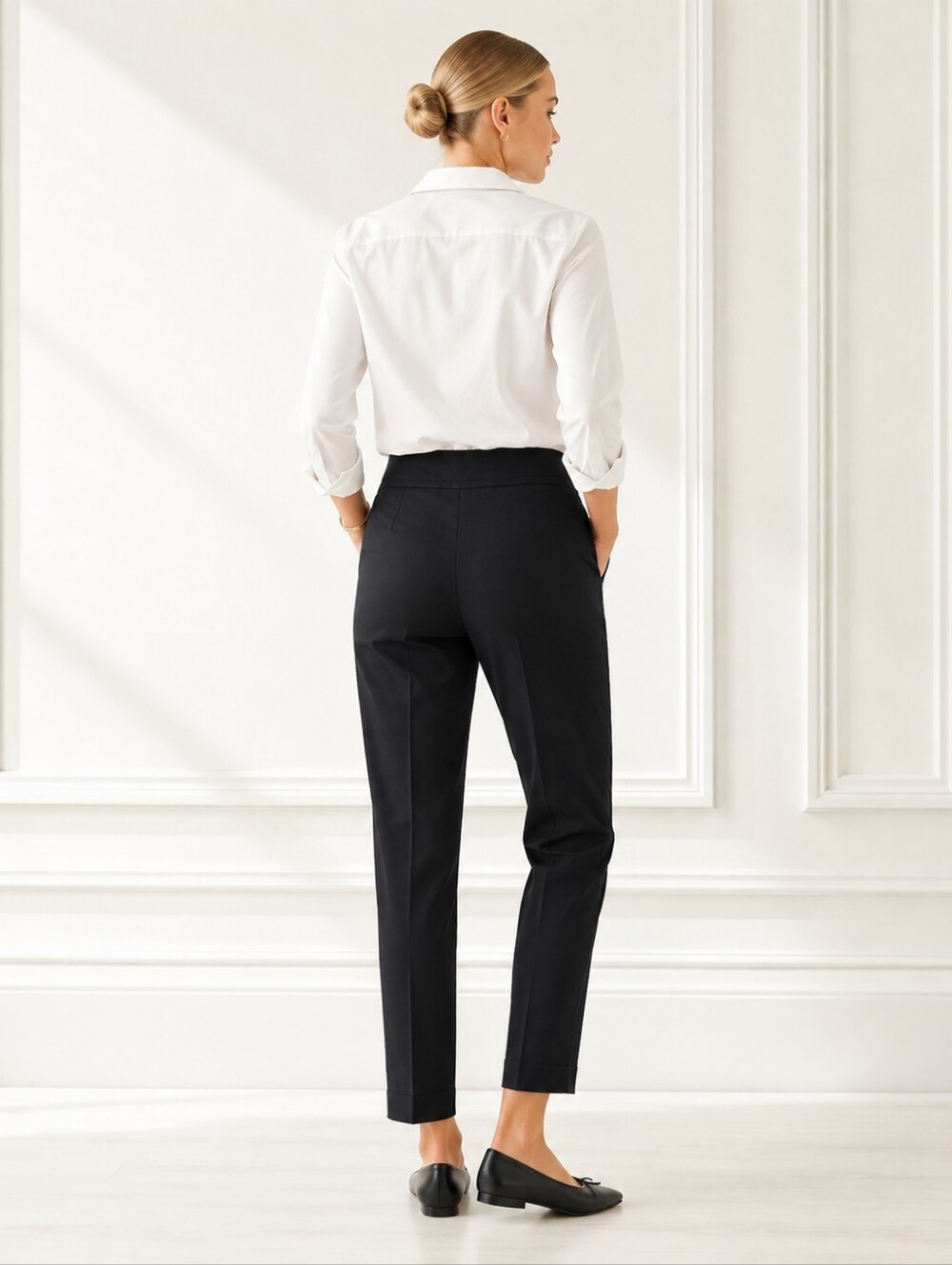 Style & Co Black Slim Ankle Pants with Zip Pocket Detail | Size Medium - Picture 2 of 8